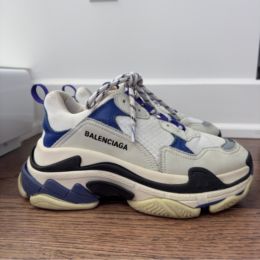 Balenciaga Triple S Grey and Blue size 8